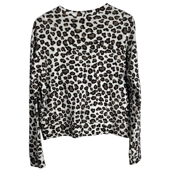 MONROW Animal Print Crewneck Long Sleeve Sweatshirt Size Small - Picture 5 of 6